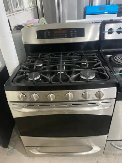 GE GAS STOVE RANGE OVEN STAINLESS STEEL , View more