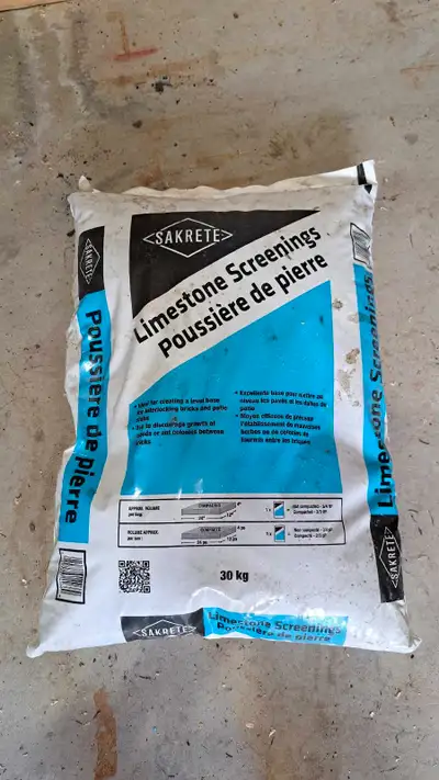 Free bag of Limestone Screenings, View more