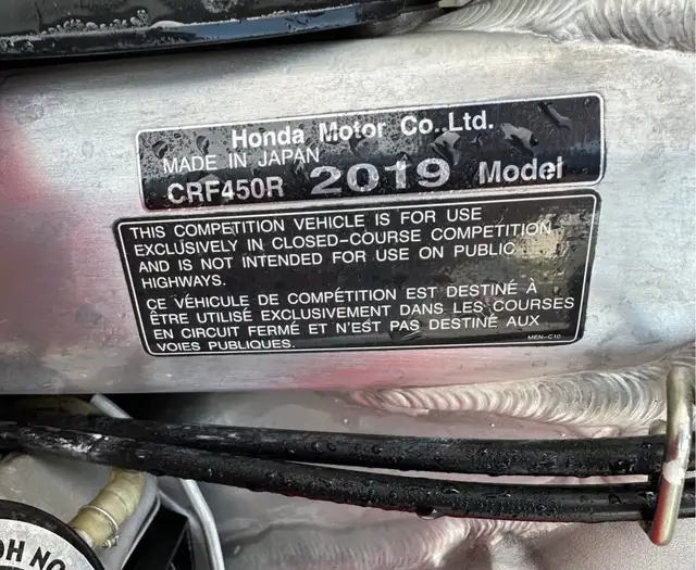2019 450R Honda  in Dirt Bikes & Motocross in Winnipeg - Image 7