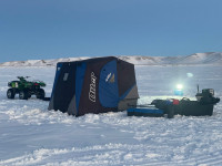 Otter Pro X Over ice fishing flip over-resort