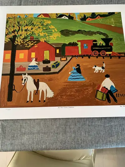 Maud Lewis reproduced Lithograph, View more