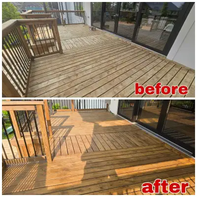 deck and fence staining , View more