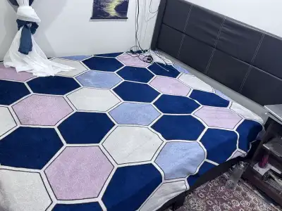 Double  Size Faux Leather Upholstered Bed Frame, View more