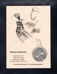 1988 WAYNE GRETZY Penny Insert Hockey CARD COIN GYPSY OAK RARE