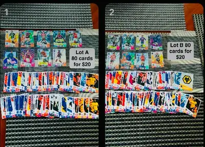 Lot of 80 Soccer Premier League Trading Cards, View more