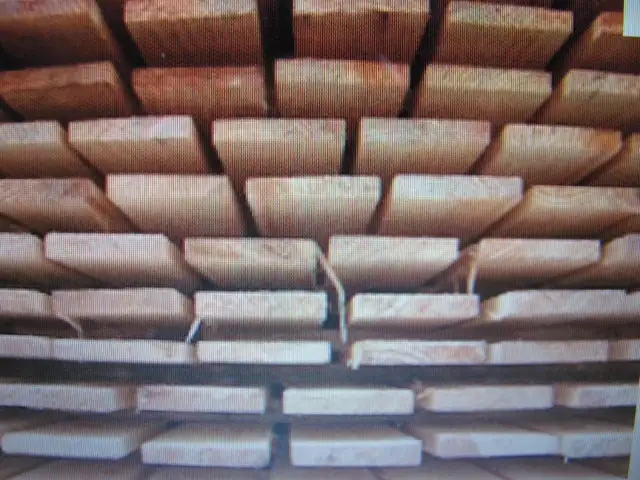 500 piece decking cedar 4 to 5 to6 wide by 5/quater tick by 8ft in Windows, Doors & Trim in Bathurst - Image 2