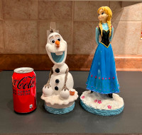 Disney Frozen Olaf and Anna Statue Set