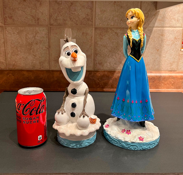 Disney Frozen Olaf and Anna Statue Set in Toys & Games in Edmonton