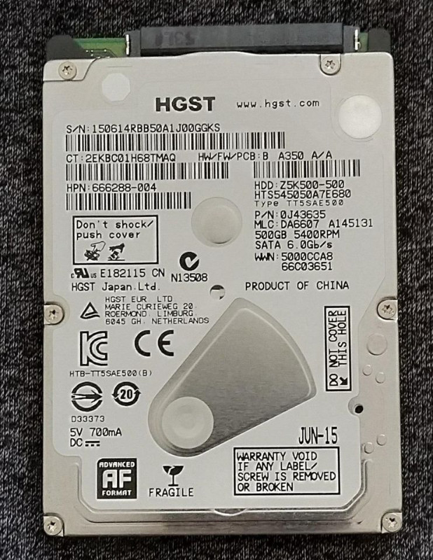 2.5" Sata harddrive in System Components in Saskatoon