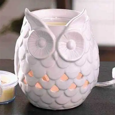 Ceramic White Owl Wax Warmer , View more