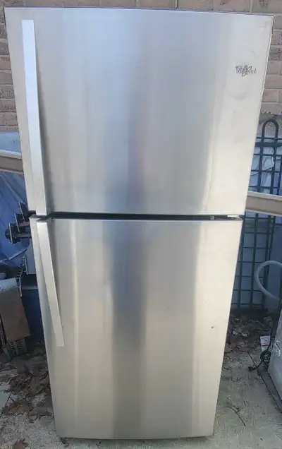 whirlpool stainless steel fridge], View more