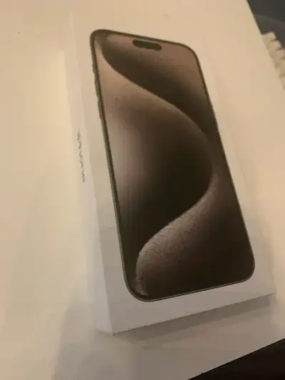 Brand new iphone 15 pro max 512 gb natural titanium color asking for 1500 brand new in box sealed