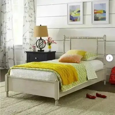 Solid wood single-twin bed, Brand new in box, View more