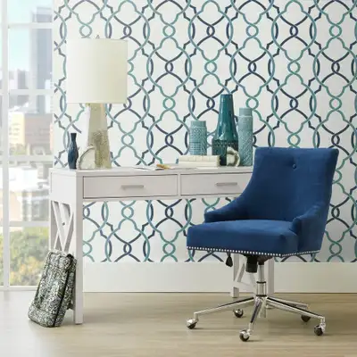 Delacora Velvet Upholstered Executive Style Office Chair, View more