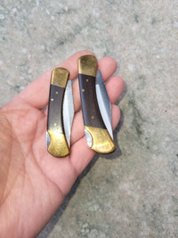Vintage Klein Tools 44035 and 44036 Folding Knives. JAPAN