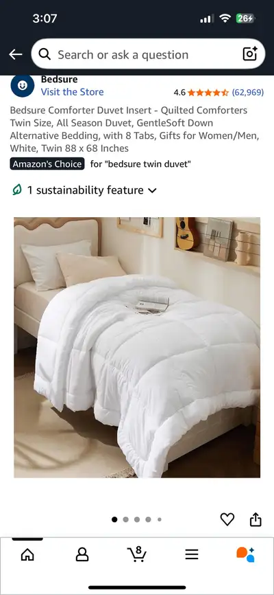 Twin Duvet Insert • New!, View more