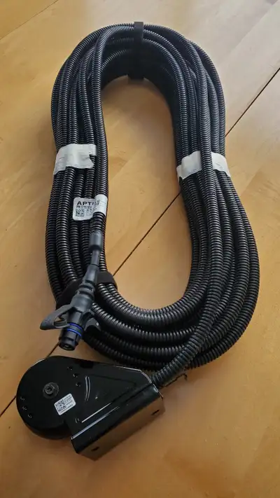 Works with newer Silverado trucks with camera port on bumper. Never installed. Part # is 84518123