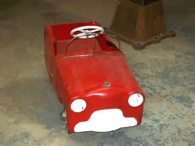 Antique Pedal Car. Working condition, made of metal. Approximately 60 years old. Price is $275.00 No...