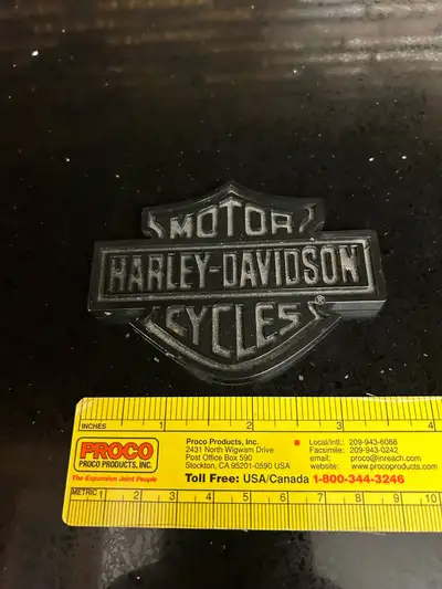 Plaque plastic harley davidson Voir photo pour dimensions