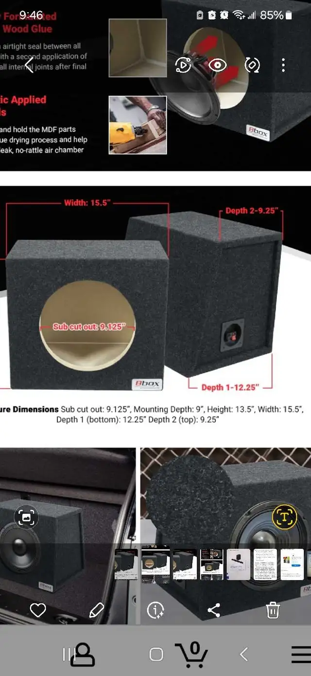 Bbox 10 inch subwoofer box sealed new in Speakers in Markham / York Region - Image 5