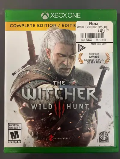 Assorted Xbox One Games $40 per - The Witcher 3: Wild Hunt - Red Dead Redemption 2 - Dark Sould Rema...