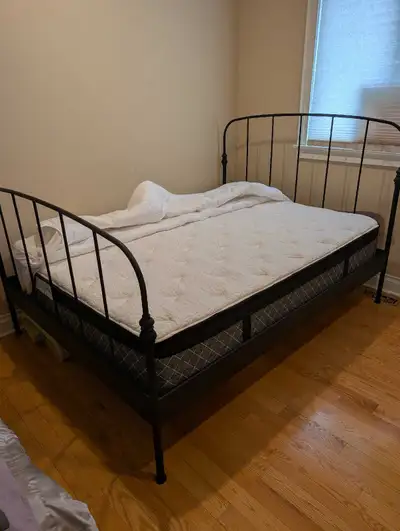 Premium Kingsdown Quess Mattress and Bed Frame like New! , View more