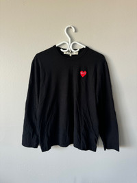 COMME DES GARCONS CDG Play Woman’s Red Heart Long Sleeve