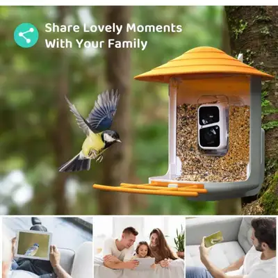 Brand New Solar Smart Bird Feeder with Camera, View more