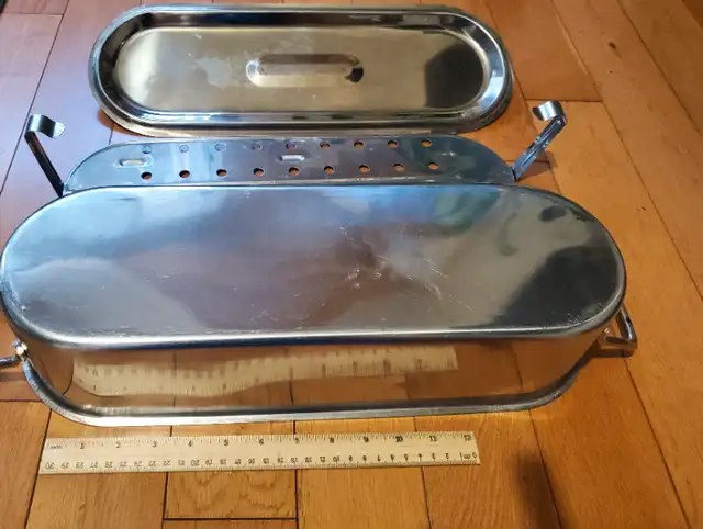 Stainless Steel Fish Poacher, 18 Inch62863267982593124