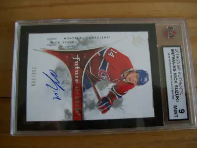 NICK SUZUKI , FUTURE WATCH AUTO RETRO RECRUE, GRADE KSA 9 MINT ;$550. PRIX FERME ,PAS D'ÉCHANGE ,VOI...