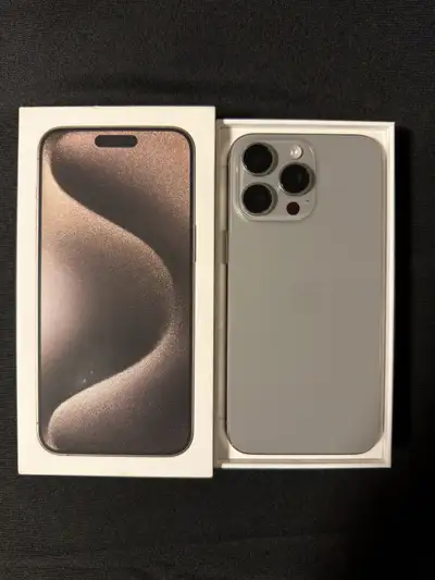 iPhone 15 Pro Max 256GB– ExcellentCondition+Box&Adapter Included, View more