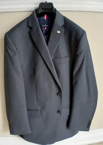 Men’s Suit, charcoal black, Daniel Hechter Paris 42R, View more