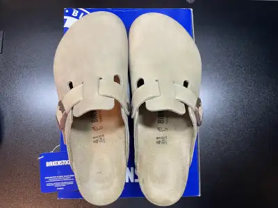 Boston Birkenstocks Oiled Leather "Tobacco Brown" EU41, US9, View more