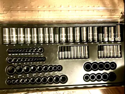 86 pc & 56 pc Socket Set w/ tray for tool box, View more