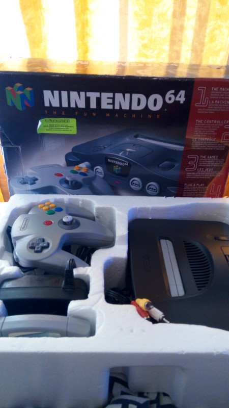VG Condition N64 Nintendo 64 + Remote A1+ Box + Ex Pak+Game $275 dans Consoles classiques  à Ville de Montréal