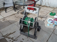100 ft garden hose with reel cart 