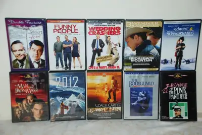 MOVIE DVD - WEDDING CRASHERS, COACH CARTER, BROKEBACK MOUNTAIN,., View more