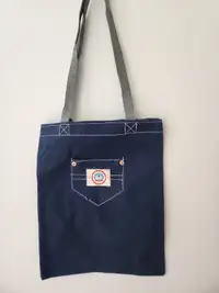 Doraemon Denim Tote Bag with Zipper