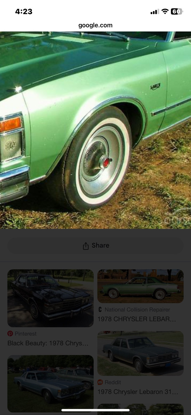 1977-79 Chrysler Lebaron aluminum wheels  in Tires & Rims in Calgary - Image 2
