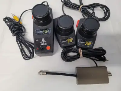 Atari Paddle Jakks Plug-Play 13 TV Games - 2004 Nintendo NES-003 WORKING 4 pcs Atari 2600 paddle con...