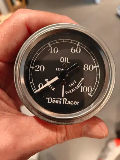 Domi Racer motorcycle oil pressure gauge, View more