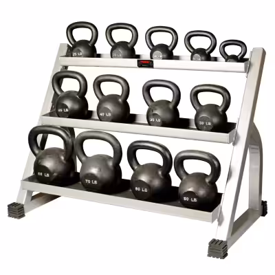 Rubber Lined Trays Metallic Silver Finish Commercial Quality *Kettlebells Sold Separately