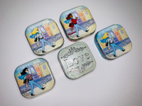 5X I LOVE MY CURVES-COLLECTOR MINTS METAL BOXES (NEW) (C024)