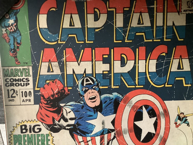 CAPTAIN AMERICA PICTURE LAMINATED ON BOARD in Toys & Games in London - Image 2
