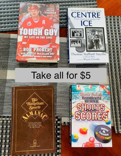 4 Sports Books NHL, NBA, NFL, MLB for $5, View more