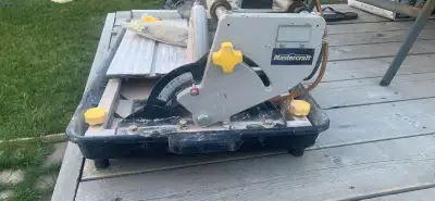 saw wet tile, View more