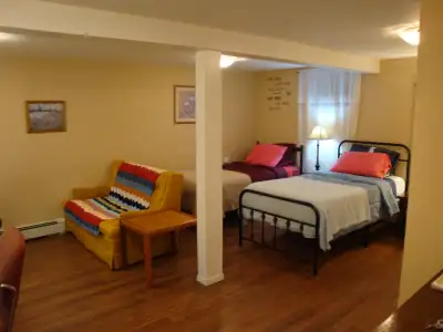 Exceptionally large furnished room for rent as shared room or single person occupancy, female only....