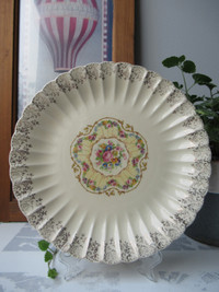Porcelain Plate Aristocrat 10" by Imperial Ware 22K Gold, 1930s