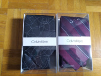 2 New Calvin Klein ties / 2 cravates neuves Calvin Klein