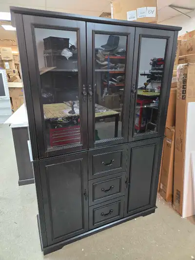 Brand New 78" Glass Door Bookcase , View more